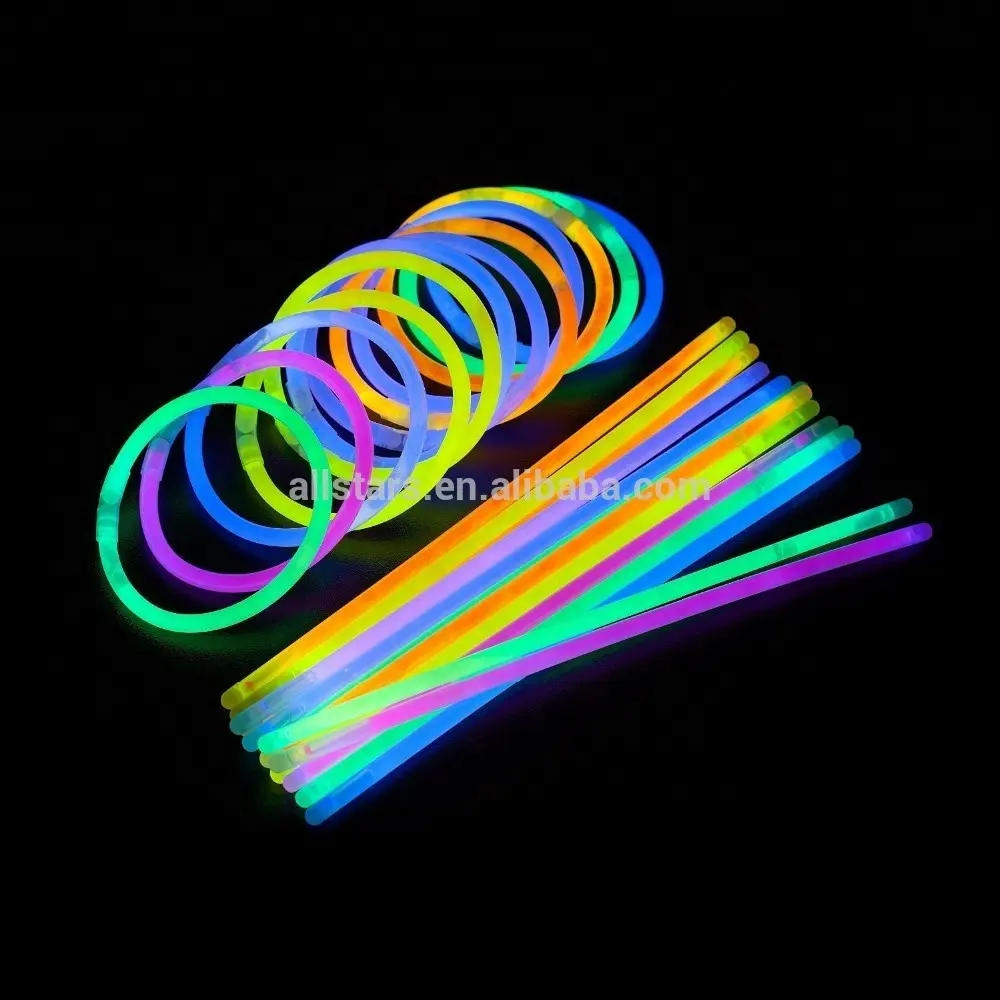 Hot bán giá rẻ lễ hội Nguồn cung cấp 8 inch các loại màu sắc GLOW STICK Vòng đeo tay 50 cái