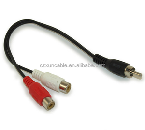 BEIXONN cavo adattatore Splitter Y da 20cm 1 RCA maschio a 2 RCA femmina - Product Image 3