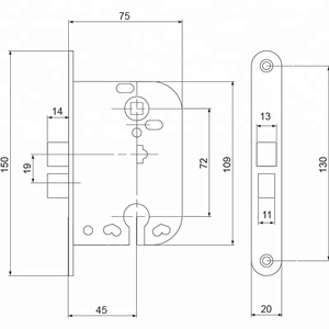 Tiết Kiệm năng lượng thép thông thường cửa sắt khóa để bán - Product Image 4