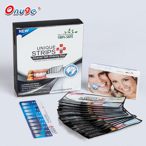 ONUGE venta superior blanco brillante falso <span class=keywords><strong>dientes</strong></span> blanqueador Natural de carbón de bambú tiras dentales para blanquear - Product Image 4