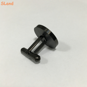 Gemelos de acero inoxidable de forma redonda OEM/ODM, joyería <span class=keywords><strong>Sland</strong></span> en blanco, venta al por mayor, diseño cepillado y pulido para logotipo de grabado DIY - Product Image 5
