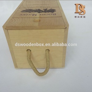 Bouteille de vin en bois verre paquet boîte-cadeau Gin <span class=keywords><strong>Tequila</strong></span> Champagne liqueur alcool trésor boîtes d'emballage - Product Image 6