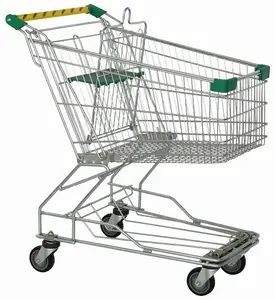 60L Matel Unfolding Supermarket/grocery/market Shopping Trolley Cart