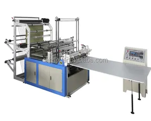 LQ-800B HOT KOOP HOT BODEM AFDICHTING KOUDE SNIJDEN PLATTE T-shirt PLASTIC ZAK MAKING MACHINE