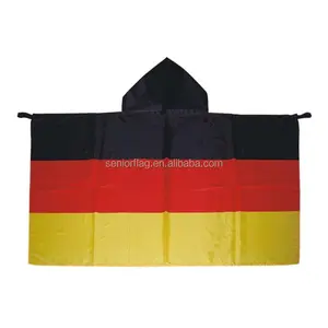 Лидер продаж, рекламная печать на заказ, водонепроницаемая популярная накидка с национальным флагом Германии для футбольных фанатов 3x5 футов