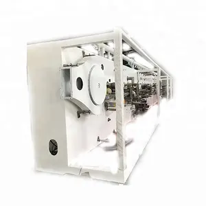 Full automatic low cost sanitary napkin making machine