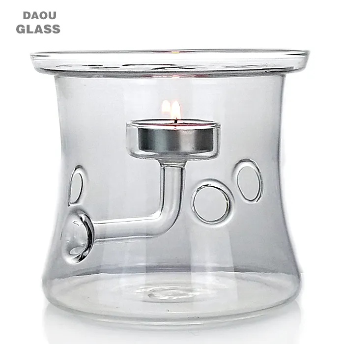 Vidro Tealight Aquecedor Base para Bule, vidro mais quente, vidro bule mais quente