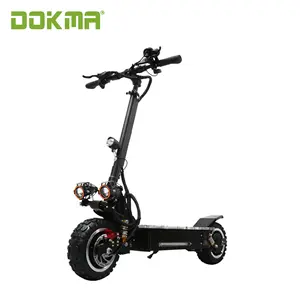 Dokma 2000 Вт 11 дюймов высокая скорость кампании мопед Электрический Скутер Складной электрический скутер, способный преодолевать Броды для взрослых