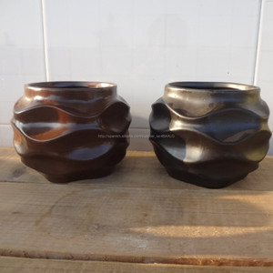 cerámica jarrón color sólido con diseño moderno / blanco, negro mate, amarillo, rojo <span class=keywords><strong>de</strong></span> cerámica del florero <span class=keywords><strong>de</strong></span> estilo - Product Image 4