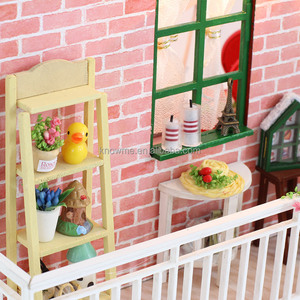Nouvelle Miniature en bois 3D pour meubles de maison de poupée bricolage jouet de noël assembler Puzzle maisons de poupée pour enfants - Product Image 6