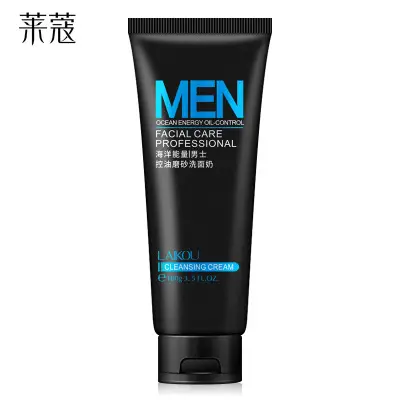 Wholesale LAIKOU Korean Skin Care Men Cleanser Pore Cleansing Moisturizing Oil Control Blackhead Remove Face Wash For Men
