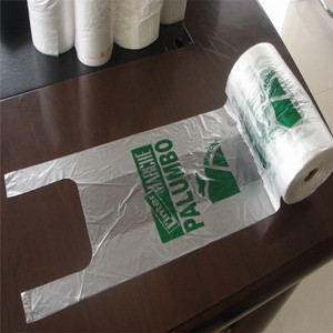 Sacchetti di <span class=keywords><strong>t</strong></span> <span class=keywords><strong>Shirt</strong></span> cibo trasparente su rotolo borsa Shopper su rotolo - Product Image 4