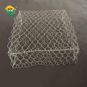 Gabão galvanizado pesado caixas/gabion cesta tamanhos/malha de fio revestido de zinco