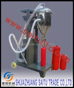 Poudre machine d'aspiration à remplir et service extincteur avec tous les types de poudre sèche