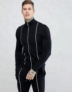KY Reflective Piping Training Jogging Wear <span class=keywords><strong>Super</strong></span> <span class=keywords><strong>Skinny</strong></span> Fitness Track Suit con cordón en la cintura Pantalones <span class=keywords><strong>de</strong></span> algodón Deportes <span class=keywords><strong>de</strong></span> verano - Product Image 4