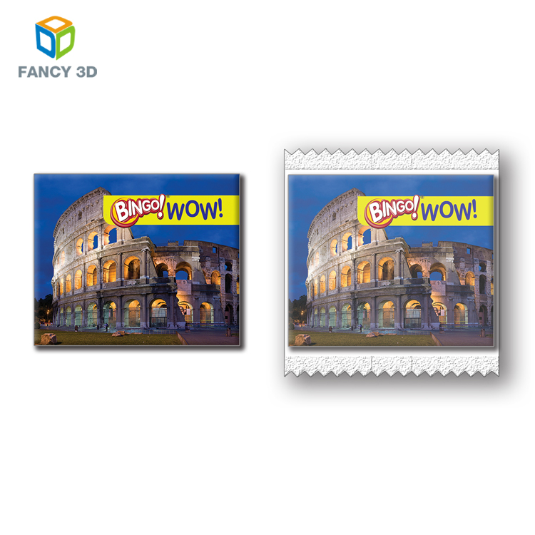 Zebulun горячая Распродажа ручная печать ПП флип 3D линзовидная рекламная карта