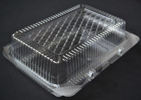 Kleine, transparante plastic voedselverpakkingen voor gebak, afhaalfruitbakjes