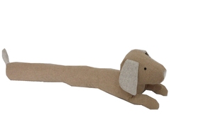 Tapón de tiro de tela decorativa de forma larga con diseño de perro Jumbo - Product Image 2
