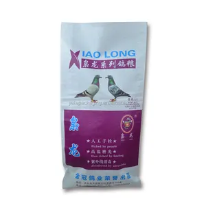 Wholesale white pp woven bird food animal feed bag plastic packaging sack for seed,peanut