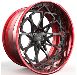 Kunden spezifische A6061-T6 legierung 3-pc geschmiedet JWL VIA Aluminium 22 Zoll Replik Pkw-Räder - Product Image 2