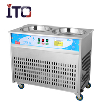 Commerciële Gebakken Ijs Machine Voor Fruit, Ijs, Yoghurt