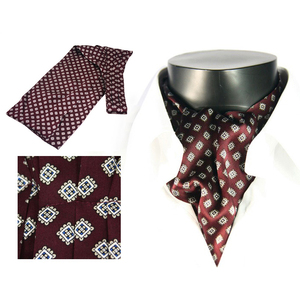 100% <span class=keywords><strong>soie</strong></span> hommes <span class=keywords><strong>Ascot</strong></span> gris avec des pois Paisley noirs et motif de fleurs à vendre - Product Image 6