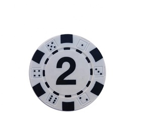 Ficha de Póker de Casino de 11.5G, Material ABS Ecológico, 2 Colores, Ficha de Póker de Casino en Blanco 2C, Ficha de <span class=keywords><strong>Dados</strong></span> - Product Image 3