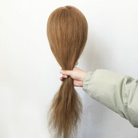 Poupée de Mannequin 100% cheveux humains, blonde clair, pour Salon de formation, tête d'entraînement, vente en gros