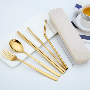 Cucharas de Acero Inoxidable Pulido Espejo Ecológicas para Boda, Estilo Coreano, Cubertería 18/8 SS, 20 Piezas - Product Image 6