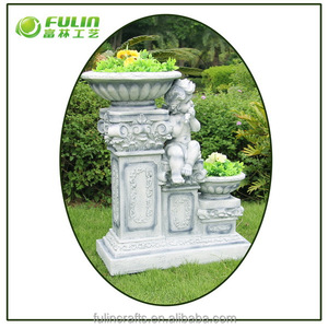 Decorativo Europeo jardín Ángel <span class=keywords><strong>resina</strong></span> flor olla - Product Image 6