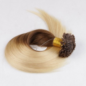 Pure fashion — Extension de <span class=keywords><strong>cheveux</strong></span> à Double pointe plate, mèches de qualité supérieure en kératine, 100% <span class=keywords><strong>cheveux</strong></span> humains, russe, blanc, blond - Product Image 3