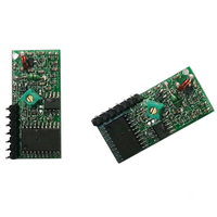 Módulo Receptor Inalámbrico de 5V 433MHz con Decodificador IC PT2272 2274, Función de Temperatura, Frecuencias de 315MHz y 433.92MHz
