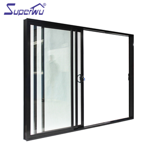<span class=keywords><strong>Puerta</strong></span> <span class=keywords><strong>corredera</strong></span> de perfil de aluminio templado comercial y casero de 3 paneles - Product Image 3
