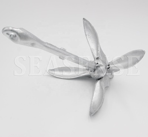 Caiaque/Barco Acessórios de Grapnel Âncora Dobrável "A" Kit Âncora Tipo de Barco Parte Yacht Âncora Marinha