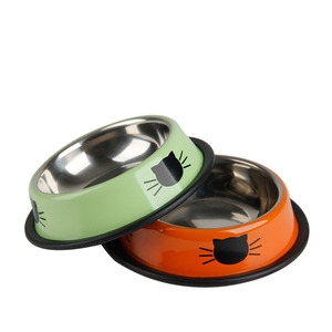 Cartoon Colorful Stainless Steel Pet Feeder <strong>Bowl</strong> and Water <strong>Bowl</strong> <strong>Metal</strong> <strong>Dog</strong> <strong>Bowls</strong> - Product Image 4