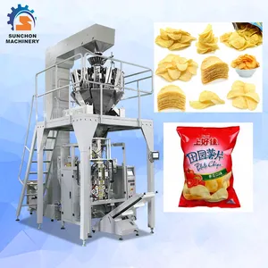 Machine d'emballage verticale entièrement automatique pour pommes de terre, emballage économique