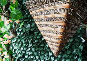 Cesto di fiori appeso a forma di cono e corda personalizzato all'ingrosso con gancio di filo | Supporto per piante Decorative da giardino eco-friendly - Product Image 6