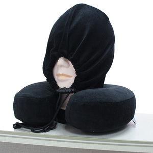 Al por mayor nuevo confort cuello ojo Resto de espuma de memoria con capucha almohada de viaje 30 PU adultos grado OEKO-TEX estándar de 100 CN;GUA - Product Image 1