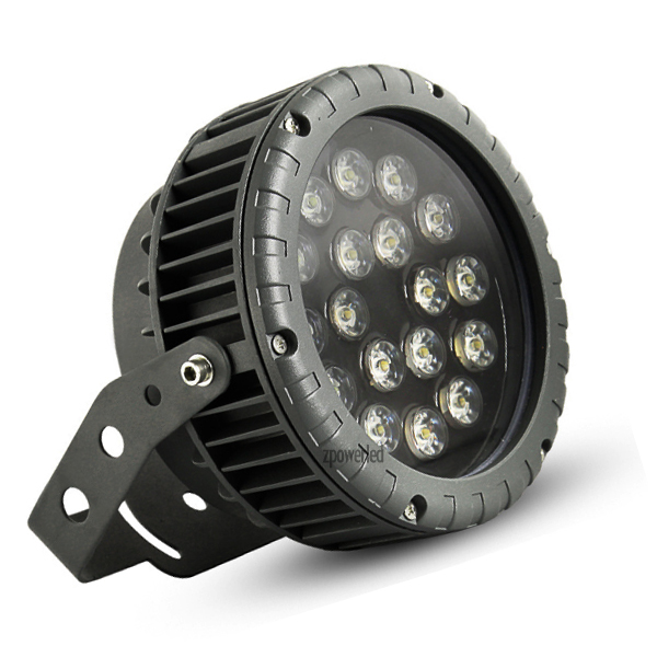 Наружное водонепроницаемое IP65 светодиодное 18 Вт rgb dmx прожекторное освещение