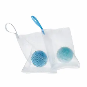 Wholesale Soft Foaming Mesh Skin-friendly Cleaning Foaming Net Bag for Face