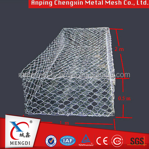 Hot dip galvanisé gabion conception avec le bon prix