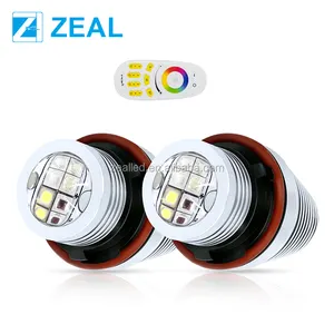 Olhos de anjo led super brilhante, 30w rgb c. ree para b. mw e39/e87/e60/e63/e65