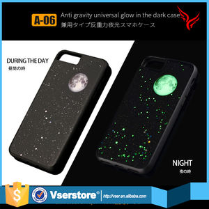 Großhandel anti-gravity mobile abdeckung glow in <span class=keywords><strong>the</strong></span> dark telefon fall für iphone 7 plus - Product Image 1