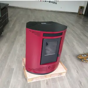 Home Using Wood Pellet Corner Stove With Wifi