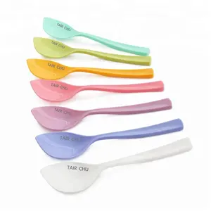 Multi-Colored Plastic Jam Disposable Dessert Spoon