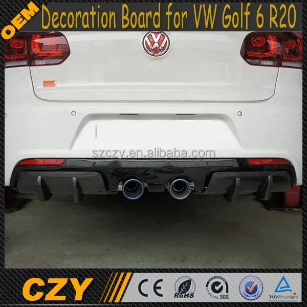 In Fibra di carbonio Golf6 R20 Decorazione Bordo per VW Golf VI R20