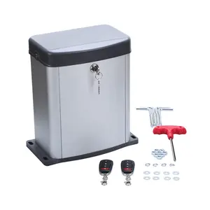 Tự Động Hóa Nhà 24VDC 100W 300KG Giới Hạn Điện Tử Năng Lượng Mặt Trời Powered Cổng Opener Pin Powered Động Cơ Điện Cửa Trượt Cửa Động Cơ