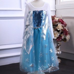 white christmas dresses Elsa Inspired Cotton Twirl Dress – Foxtail Lilies main image 0