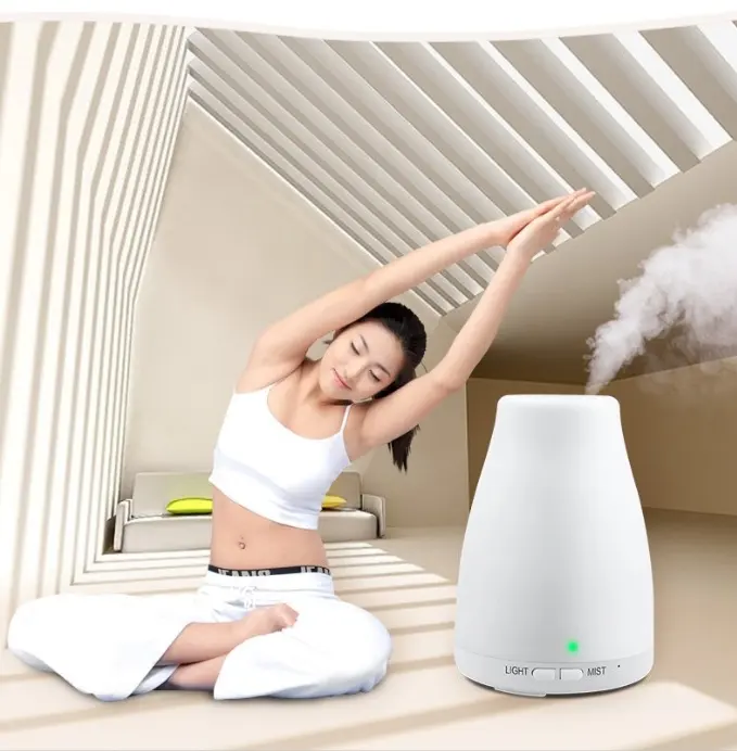 Yoga için ultrasonik difüzör Aroma difüzör aromaterapi 100 ml nemlendirici