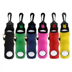 Wholesale Outdoor Portable Golf Balls Tees Holder Carry Bag Waist Belt Bag Golf Ball Holder For golf accessories